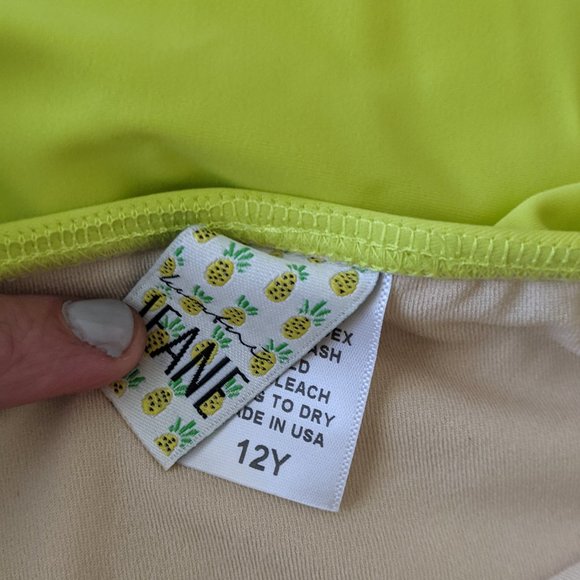 New Kortni Jeane Girls swim crop top with peplum bottom set, 12-13y - Picture 3 of 5